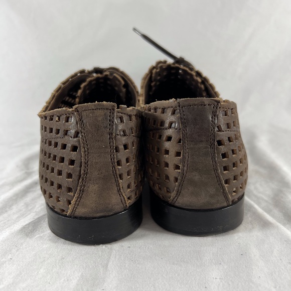 DOLCE & GABBANA Brown Perforated Leather Derby Shoes Made in Italy 8.5UK -9.5US - Picture 8 of 14